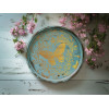 Papillon foil transfer or et argent