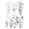 Papillon foil transfer or et argent