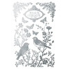 Papillon foil transfer or et argent